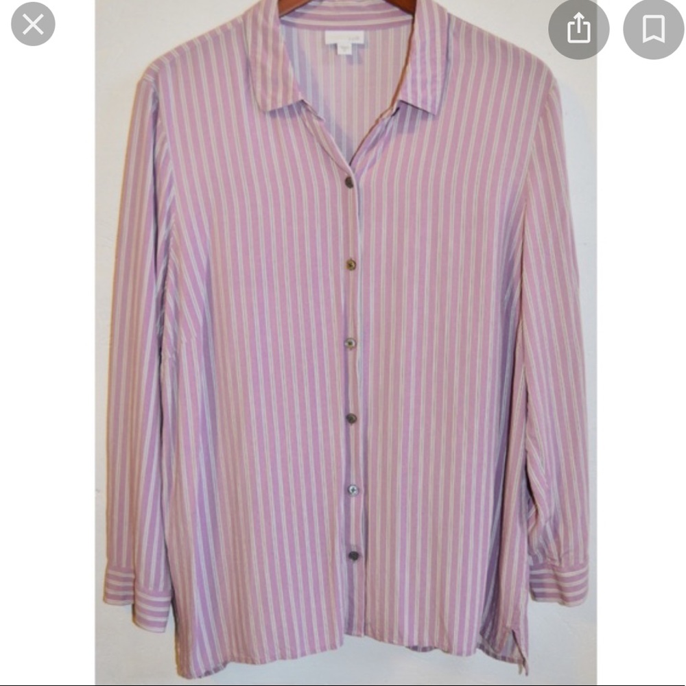 J. Jill Purple Button Down